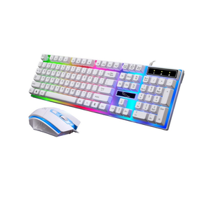 Teclado Y ratón inalámbrico para ordenador, juego de Teclado Y ratón recargable con luz Led Rgb para videojuegos - Product Image 2