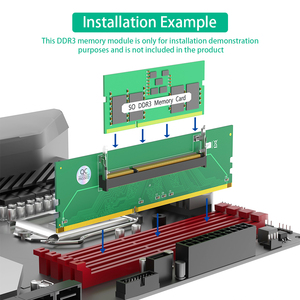 実用的な1.5VDDR3 204ピンラップトップSO-DIMM-デスクトップDIMMメモリアダプタSODDR3 204PIN-DDR3 240PINアダプタ - Product Image 3