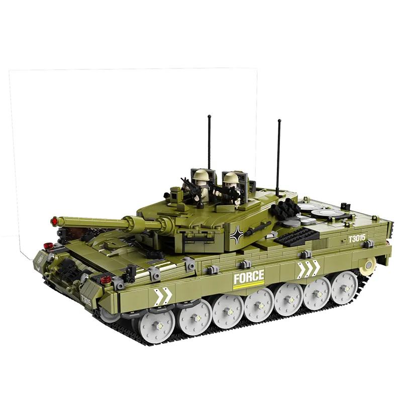 Gaomisi T3015 Leopard 2 Main Battle Tank German Tank Military Building Blocks Toys army build bricks for KIDS