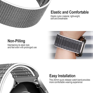 Lionorm OEM Personalizado 20mm 22mm Nylon Trançado <span class=keywords><strong>Loop</strong></span> Strap para Samsung Huawei Garmin Smart Watch <span class=keywords><strong>Band</strong></span>