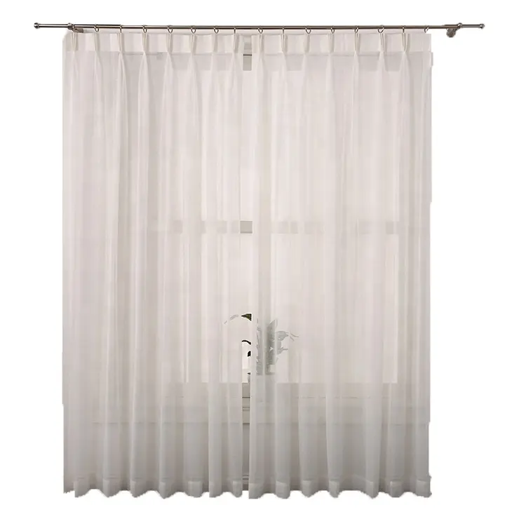 Nuevo diseño no MOQ nuevo diseño simple ventana cortinas de tul