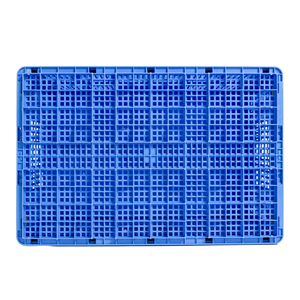 Có thể gập lại logistic Giao thông vận tải Giỏ ráp Thùng nhựa di chuyển doanh thu màu xanh hậu cần Crate cho Trái Cây Rau - Product Image 5