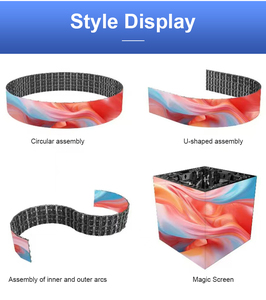 Módulo LED flexible P1.2 P1.5 P1.6 P2.5 P4 Pantalla LED suave Pantalla LED curva para publicidad Ascensores de pared de video Aeropuertos SDK - Product Image 5