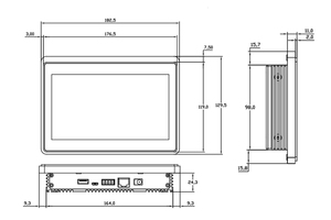 Usingwin <strong>Embedded</strong> 7inch Android 5.1os Tablet Pc Waterproof All in One Touch Monitor for Industrial Control <strong>System</strong> - Product Image 5