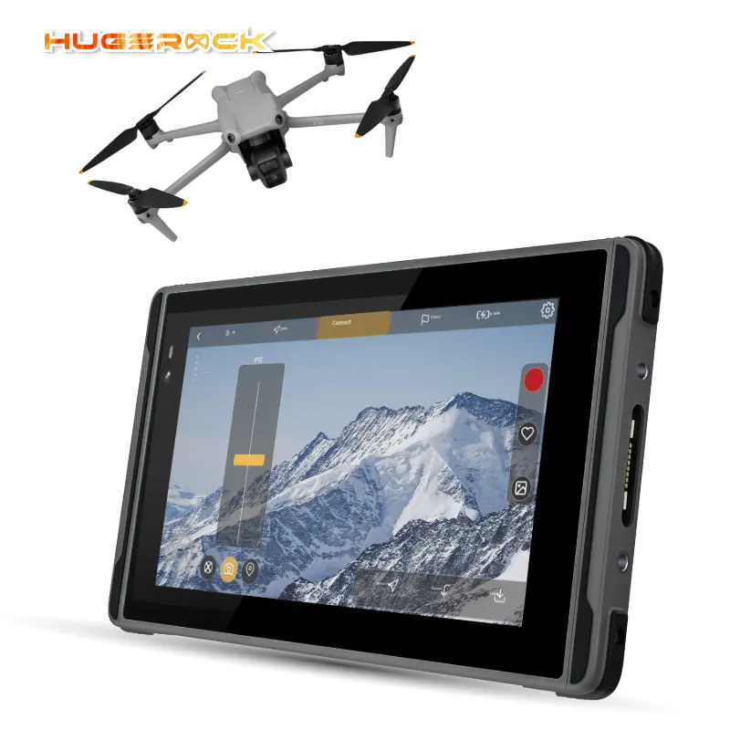 HUGEROCK X7 barato 7 pulgadas 2600Nits controlador inteligente MÓDULO DE Dron NFC IP68 4G WiFi resistente Android Tablet Pc ordenador para UAV