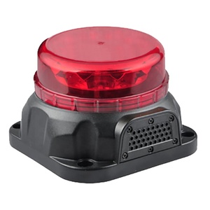 Su geçirmez IP65 Led acil durum uyarı tepe ışığı Alarm sesi ile 2 in 1 güvenlik kar temizleme aracı döndür Strobe lambası R65 R10 onayı