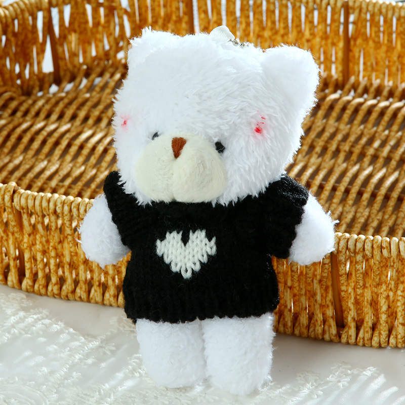 2 pulls blush gros ours blanc pur-13cm