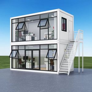 2024新しいデザインの手頃な価格の積み重ね可能なプレハブ住宅アパートの家賃とオフィスのための大きなコンテナハウス - Product Image 1