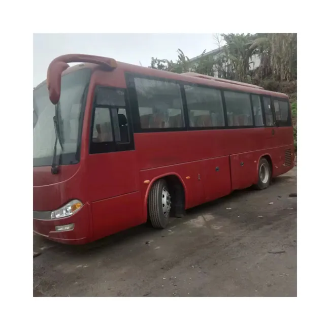 New type second hand red color EMEI Sichuan bus for Afria and middle east coach cars famous brand