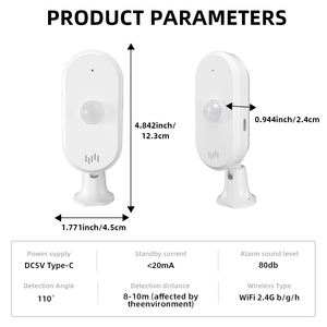 Tuya Cheap <strong>WIFI</strong> Smart PIR <strong>Motion</strong> <strong>Sensor</strong> Battery Powered Infrared Movement Detector Support Smart Life APP - Product Image 4