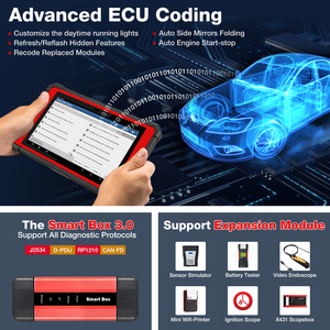 LAUNCH X431 PAD V SmartBox Escáner de diagnóstico automotriz avanzado ECU Herramienta de programación Software gratuito por 2 años