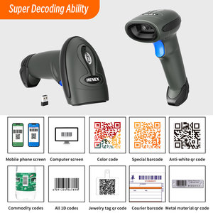 Henex High-Speed 2.4G Wireless for <strong>Bluetooth</strong> 2D Barcode <strong>Scanner</strong> LED Light Manual Reader for IOS <strong>Android</strong> Blue-QR <strong>Bar</strong> <strong>Code</strong> <strong>Scanner</strong> - Product Image 4