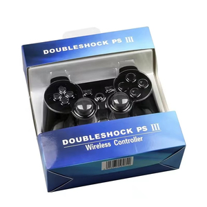 Controlador de juego inalámbrico PS3 con sensores de vibración del disparador del motor de vibración para consolas de PC y palos de control de juegos de computadora - Product Image 2