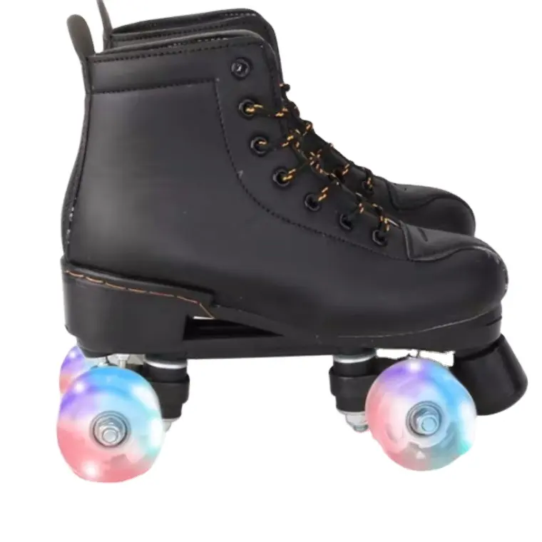 Patins à roulettes quad PU, 1 pièce, location professionnelle, Durable, pour femmes et hommes