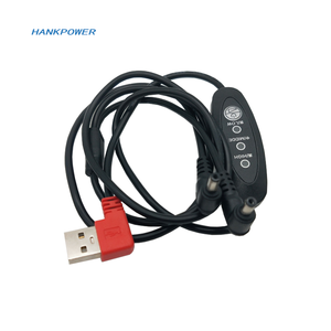 มุมขวา USB เพื่อ Dual DC 35135สายไฟสามสายความเร็ว2ใน1 DC 3.5*1.35มม. ไปยังสาย USB Switch - Product Image 1