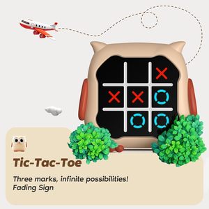 AI Learning Tic-Tac-Toe & ChessモードキットSTEM教育X & O戦略ゲーム用漫画フクロウ - Product Image 3