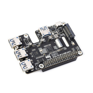 Cappello da PCIe a 3.2 USB Gen1 e M.2 per Raspberry Pi 5 supporta l'unità a stato solido protocollo NVMe espande le porte 3.2 USB 4 ch