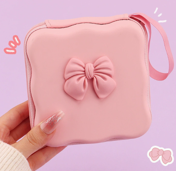 Sac de rangement papillon rose