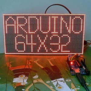 Arduino AVR MCU DIYクリスマスギフトサインライトネオンブライト用のUNOMEGA2560コード64x32ドットマトリックスLEDを提供 - Product Image 1