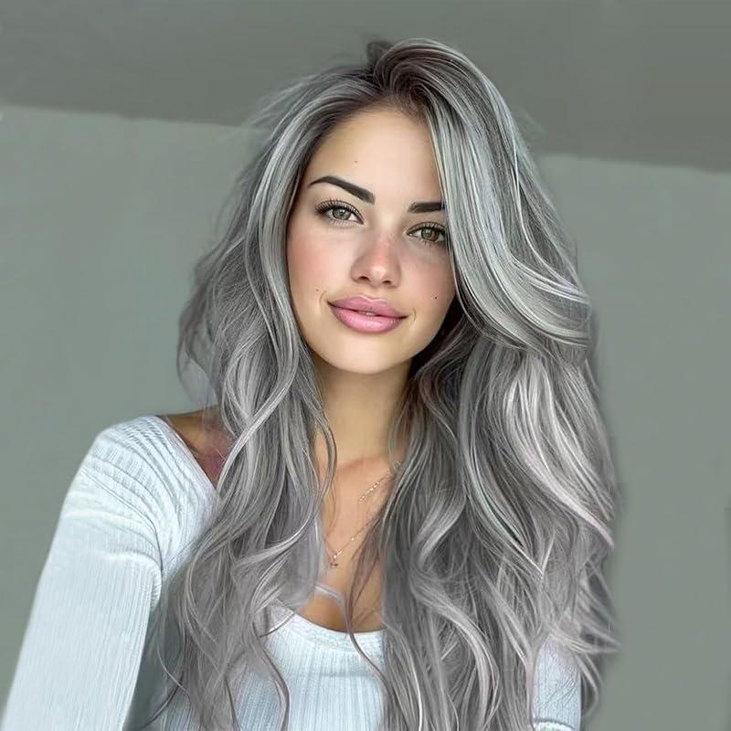 Grayish white