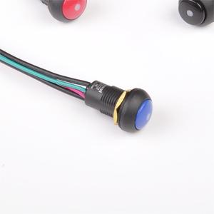 TOOWEI interruttore a pulsante IP67 impermeabile 12mm momentaneo interruttore a pulsante per auto da corsa - Product Image 1