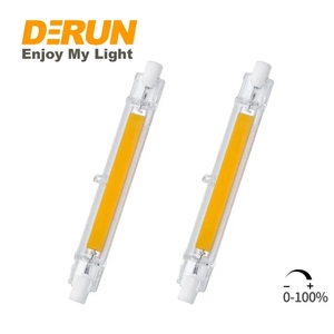 Factory Price Dimmable COB <strong>LED</strong> R7S Glass Tube 78MM 118MM Heating Bulb 240V Floodlight Ceiling Light Work Lighting , <strong>LED</strong>-J118 - Product Image 3