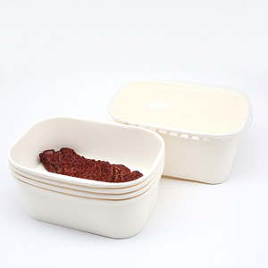 Eko dostu tek kullanımlık çorba bardağı paket Kraft çorba kapaklı kase <span class=keywords><strong>8oz</strong></span>