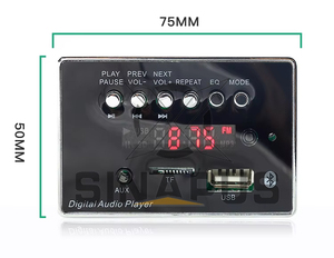 Modulo scheda di decodifica MP3 Bluetooth 5V 12V 9201A USB MP3 BT modulo - Product Image 1