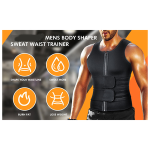 Bền Nâng Cấp Cơ Thể Shaper Phòng Tập Thể Dục Tập Thể Dục Mens Tắm Hơi Phù Hợp Với Đôi Mồ Hôi Vành Đai Tập Thể Dục Phòng Tắm Hơi Vest Eo Huấn Luyện Viên Quần Áo - Product Image 5