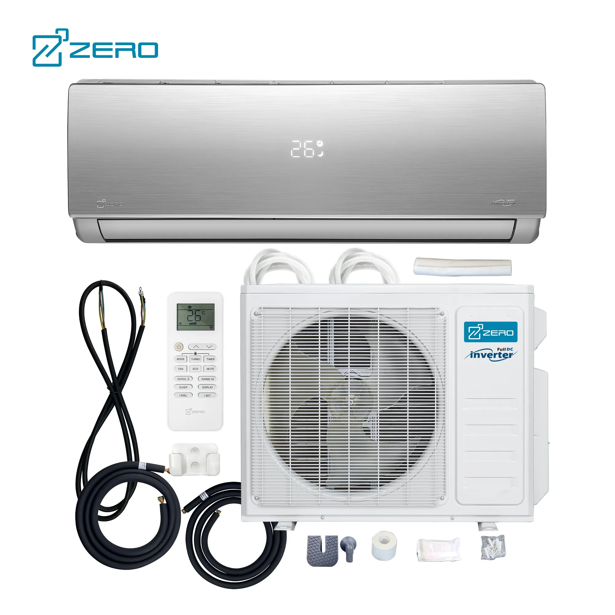 ZERO Z-max Hyper-Heat-Klimaanlage AC Mini-Split-Klimaanlage 9000btu Split-Inverter-Klimaanlagen