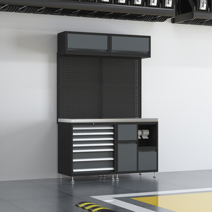 高容量新款工具柜工作台车库木质工具柜高品质汽车维修工具箱箱 - Product Image 5