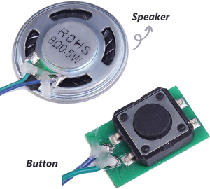 Botón de sonido de grabación de voz programable DIY OEM Botón de luz y sonido - Product Image 1