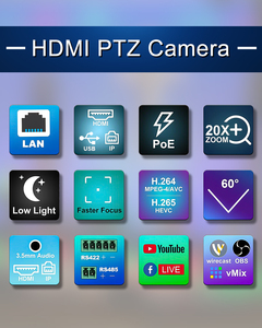 Комплект камеры FoMaKo HDMI PTZ 20X оптический зум BH402 HDMI PTZ камера и контроллер клавиатуры PTZ комплект камеры PTZ - Product Image 6