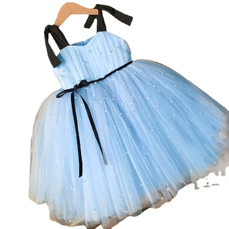 ヨーロピアンスタイルの女の子の結婚式の女の子のドレス2-12歳の女の子のための素敵な誕生日パーティーチュチュドレス