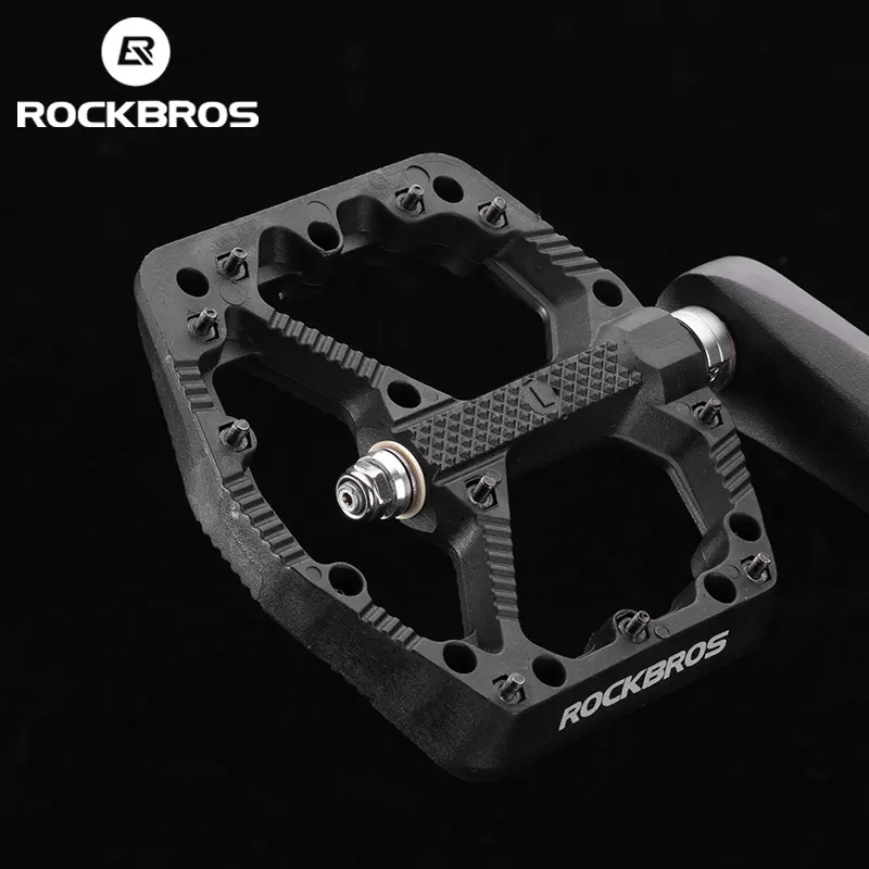 Accessori per bici ROCKBROS in Nylon antiscivolo MTB pedali per bicicletta da strada impermeabile ultraleggero pedana per bici