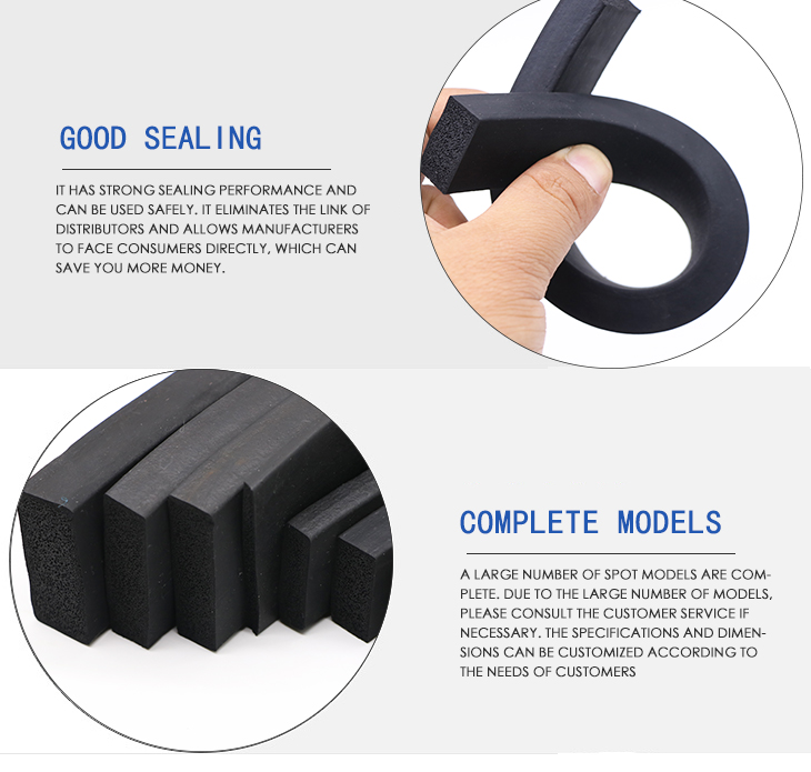Custom Extruded Profile Aluminium Window Door Car Weather Glass Bottom Edge Epdm Rubber Seal Strip