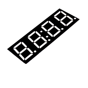 20mm 0.8&quot; White Seven <strong>Segment</strong> 4 Digit 7 <strong>Segment</strong> <strong>Led</strong> Clock <strong>Display</strong> - Product Image 3