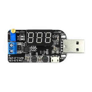 電圧および電流ディスプレイUSB調整可能バックブースト電源電圧レギュレータモジュール5V〜3.3V9V12V18V24V DPL - Product Image 1