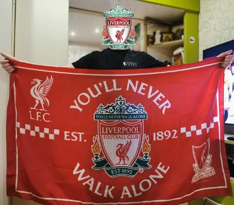 Liverpool F.C. Grosir bendera Tim Sepakbola bendera penggemar FC Bayern Munich tim sepak bola bendera klub warna tinggi kekencangan