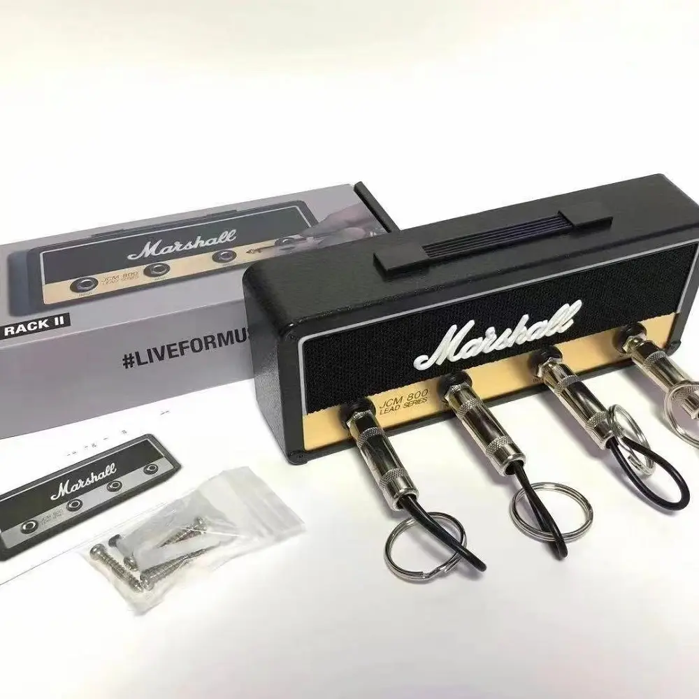 Hotsale JCM800 폭발성 기타 스피커 스타일 키 체인 선물 키베이스 맞춤형 로고 키 체인 홀더 보관함