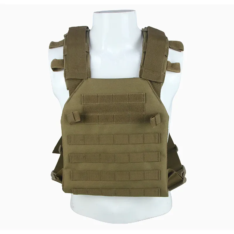 Military Police 600D PVC Coyote Detachable Shoulder Pads Tactical Armor Vest Adjustable bullet proof vest