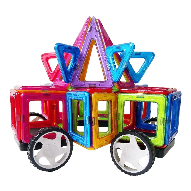 Giocattolo intelligente 66 pezzi ABS costruttore magnetico costruzione magnete giocattoli blocchi per bambini