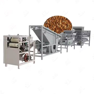 Máquina automática de galletas de nueces de Perrera de Palma, cáscara de albaricoque, rotura y separación de avellana, desgranadora y separador de avellanas