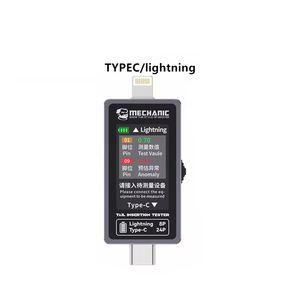 Phone Tail Insertion Detector Mechanic T-824 Digital Display Current Power Check No Disassembly Independent Pin Type-C Lightning - Product Image 3