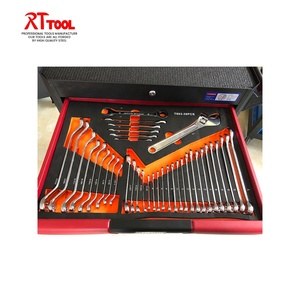 RT 352pcs汽车修理车库滚轮柜7抽屉工具柜车间工具储物红色工具车 - Product Image 2