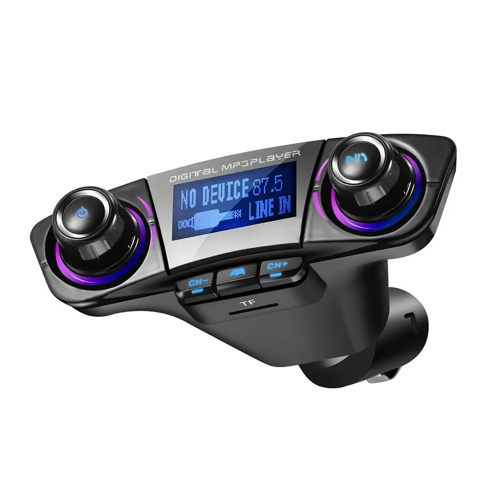 Transmisor Fm BT06 con reproductor Mp3 para coche, receptor estéreo, Usb Dual, 12v, cargador rápido de teléfono móvil, modulador automático