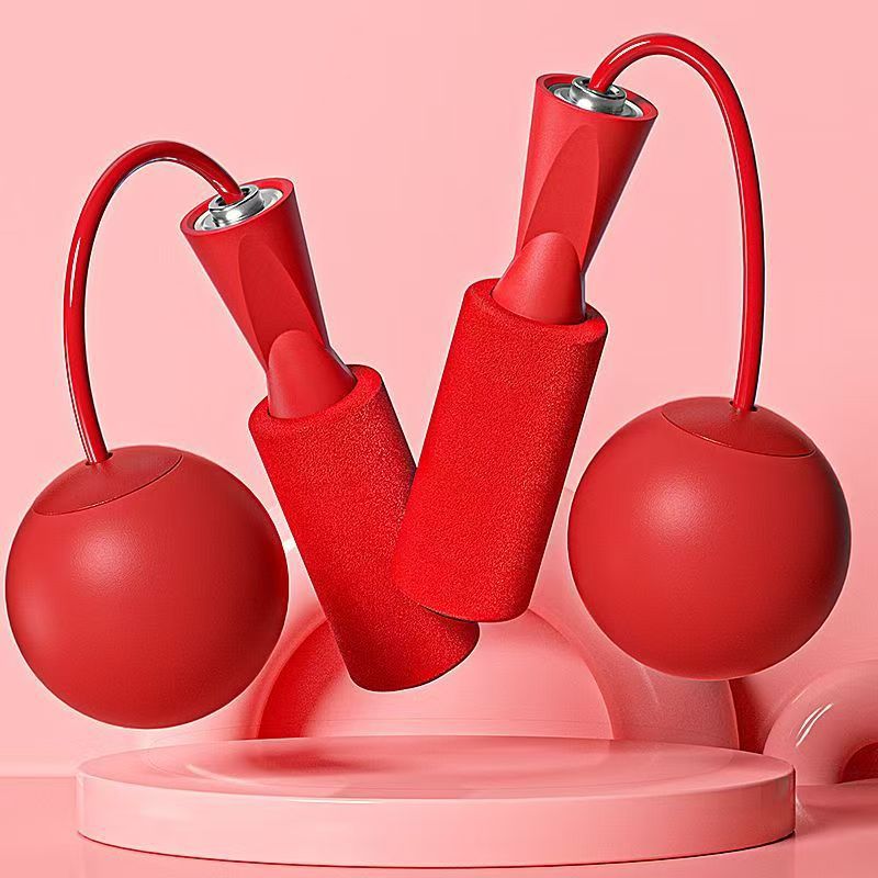 Foam jump rope, Chinese red (large ball)