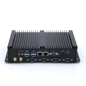 Powerful Intel i5 3317U Mini Desktop computador sem ventilação Industrial PC with Win 10 Pro