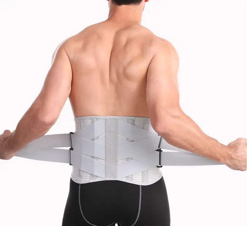 Espartilho ortopédico Voltar Suporte Cinto Homens Voltar Brace Belt Fajas Lumbares Ortopedicas Proteção Spine Suporte Belt