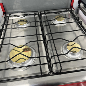 Hot Sale Commercial <strong>Red</strong> 4 Plate burner Free Standing <strong>Gas</strong> Stove with an <strong>Oven</strong> - Product Image 2